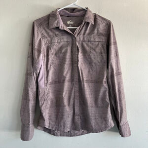 REI Co-op Purple Button Down Shirt XS